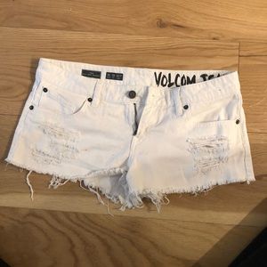 Volcom white shorts